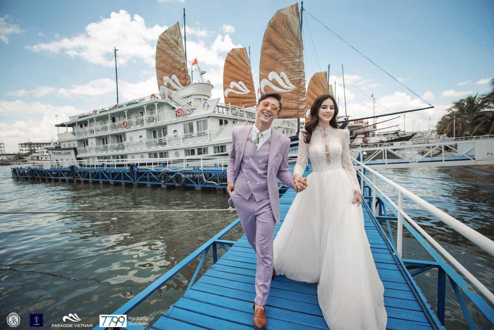 anh cuoi tren du thuyen